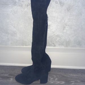 Valentino suede thigh high boots